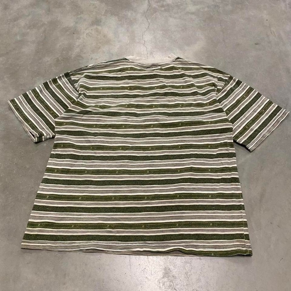 Vintage y2k 90s gotcha forest green cream skater surfer pocket t shirt - Picture 3 of 3